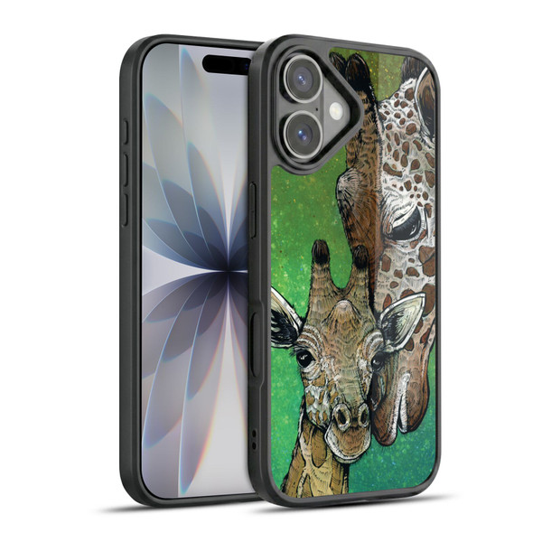 David Lozeau Colourful Art Giraffe Gel Armour Case For Apple iPhone 17