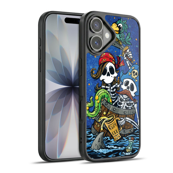 David Lozeau Colourful Art Pirate Couple Gel Armour Case For Apple iPhone 17