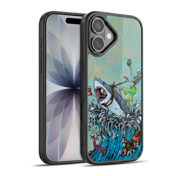 David Lozeau Colourful Art Surfing Gel Armour Case For Apple iPhone 17