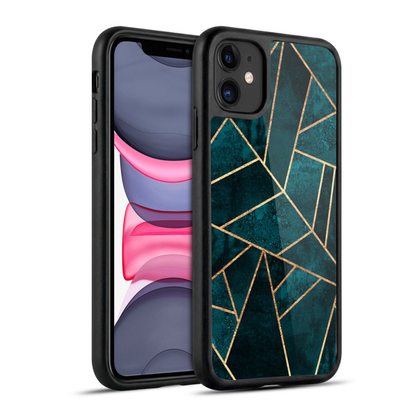 Elisabeth Fredriksson Sparkles Deep Teal Stone Gel Armour Case For Apple iPhone 11