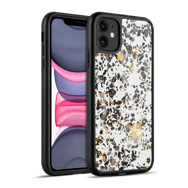 Elisabeth Fredriksson Sparkles Gold Speckled Terrazzo Gel Armour Case For Apple iPhone 11