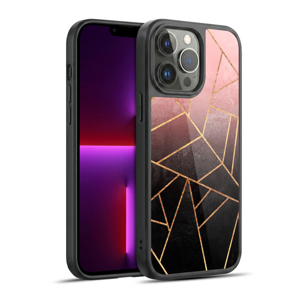 Elisabeth Fredriksson Sparkles Pink And Black Gel Armour Case For Apple iPhone 13 Pro Max