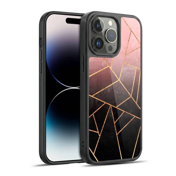 Elisabeth Fredriksson Sparkles Pink And Black Gel Armour Case For Apple iPhone 14 Pro Max