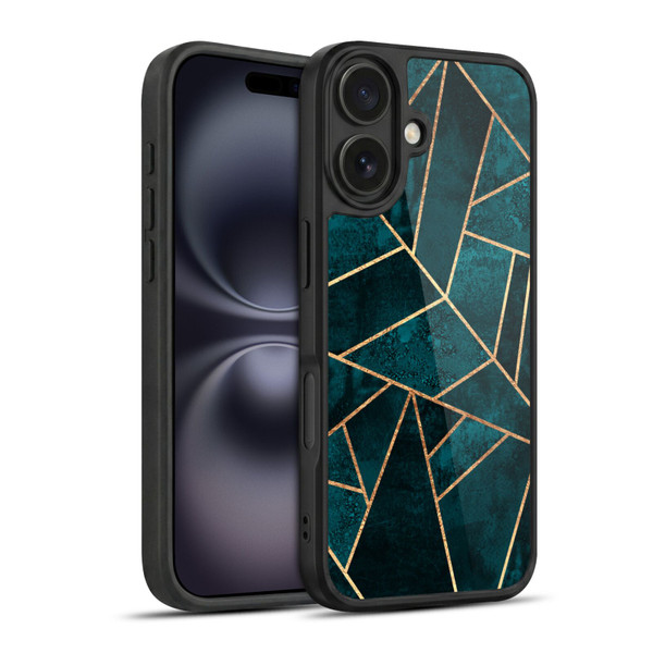 Elisabeth Fredriksson Sparkles Deep Teal Stone Gel Armour Case For Apple iPhone 16