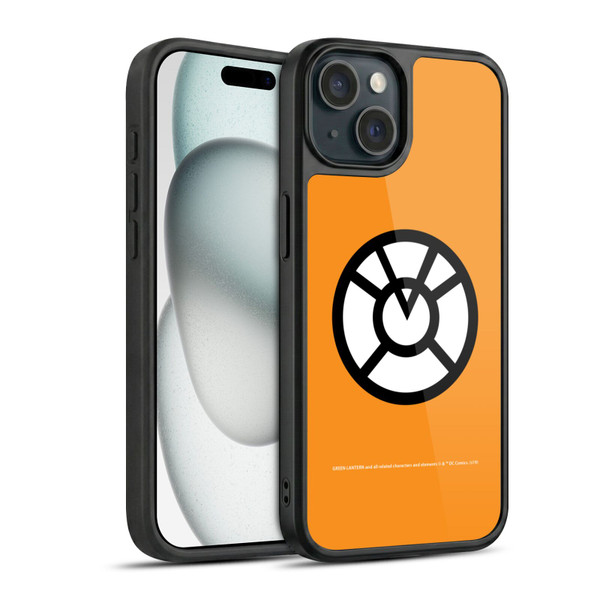 Green Lantern DC Comics Lantern Corps Orange Gel Armour Case For Apple iPhone 15