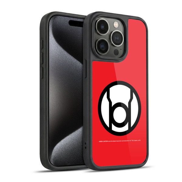 Green Lantern DC Comics Lantern Corps Red Gel Armour Case For Apple iPhone 15 Pro