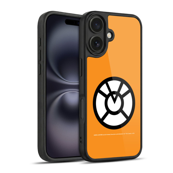 Green Lantern DC Comics Lantern Corps Orange Gel Armour Case For Apple iPhone 16