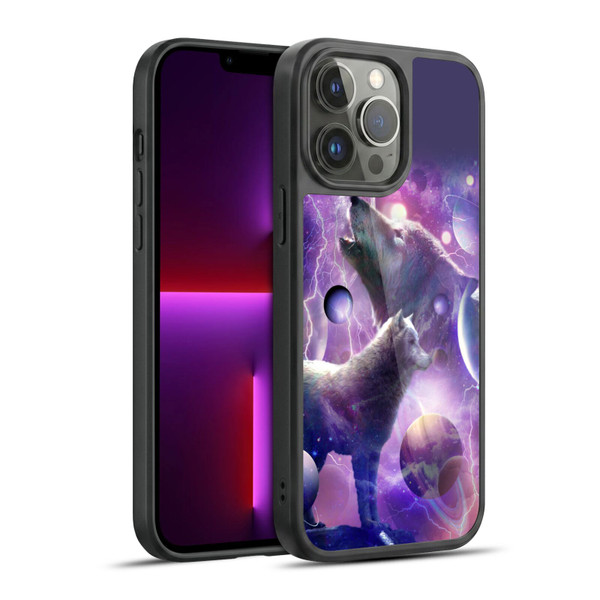 Random Galaxy Animals Cosmic Wolf Space Gel Armour Case For Apple iPhone 13 Pro Max