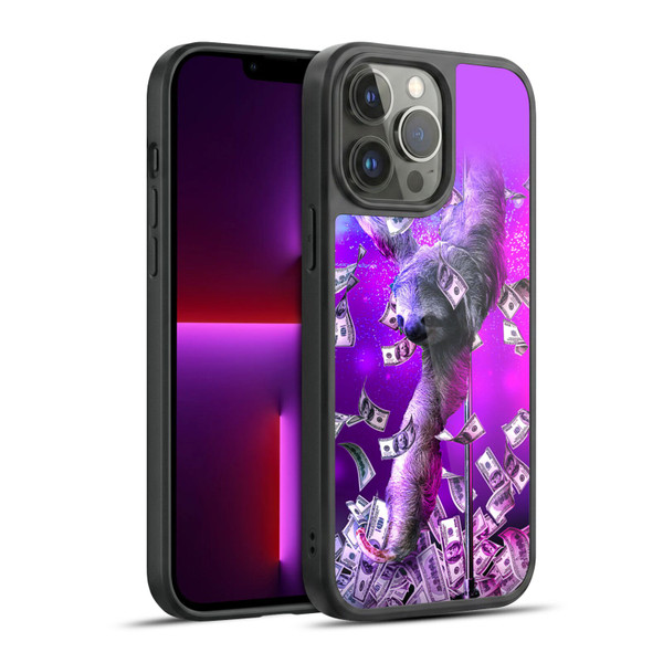 Random Galaxy Animals Dancing Strip Pole Sloth Gel Armour Case For Apple iPhone 13 Pro Max