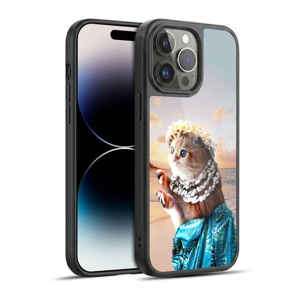 Random Galaxy Animals Aloha Hawaiian Cat Gel Armour Case For Apple iPhone 14 Pro Max