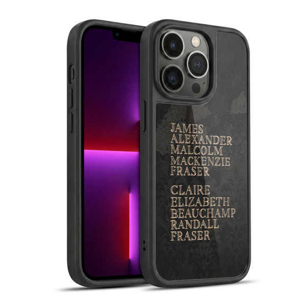 Outlander Graphics Names Gel Armour Case For Apple iPhone 13 Pro
