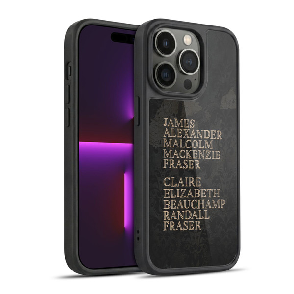 Outlander Graphics Names Gel Armour Case For Apple iPhone 14 Pro
