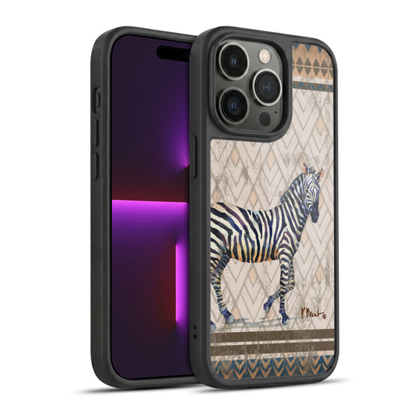 Paul Brent Animals Tribal Zebra Gel Armour Case For Apple iPhone 14 Pro