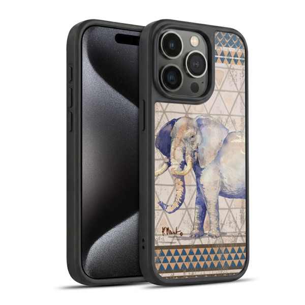 Paul Brent Animals Tribal Elephant Gel Armour Case For Apple iPhone 15 Pro