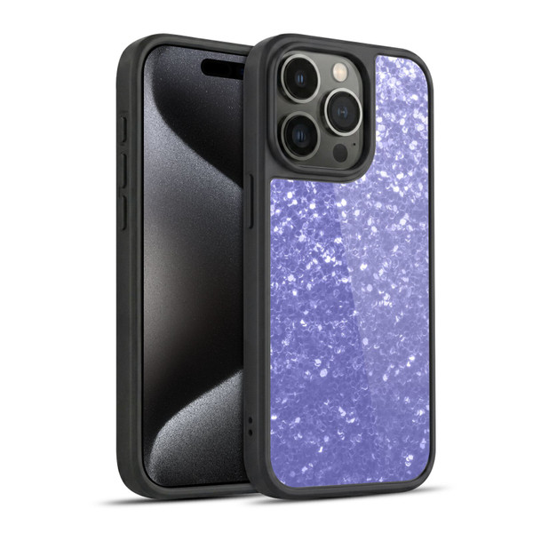 PLdesign Sparkle Prints Lavender Gel Armour Case For Apple iPhone 15 Pro