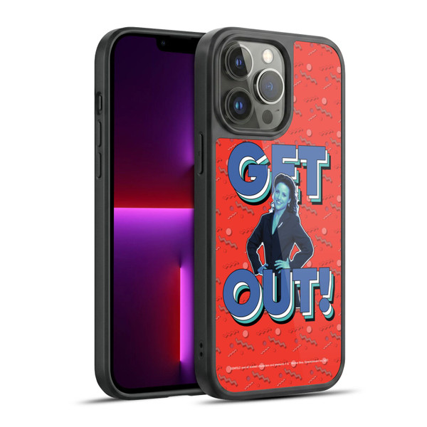 Seinfeld Graphics Get Out! Gel Armour Case For Apple iPhone 13 Pro Max