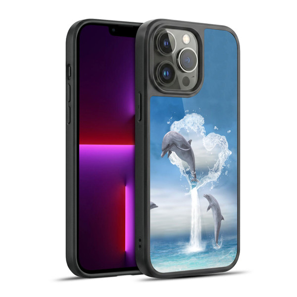 Simone Gatterwe Dolphins Lovers Gel Armour Case For Apple iPhone 13 Pro Max
