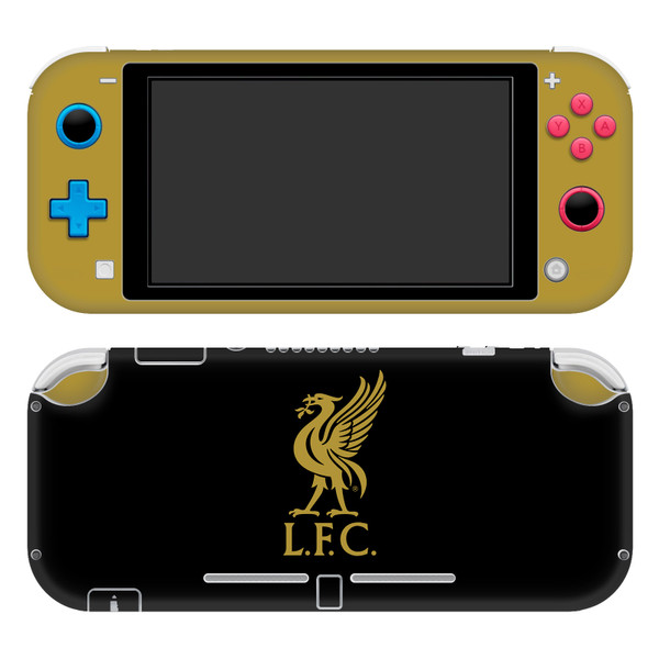 Liverpool Football Club Art Liver Bird Gold On Black Vinyl Sticker Skin Decal Cover for Nintendo Switch Lite
