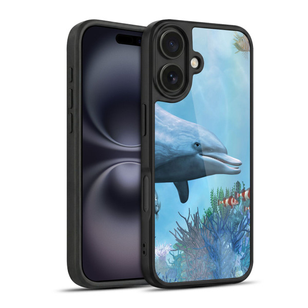 Simone Gatterwe Dolphins Seascape Gel Armour Case For Apple iPhone 16