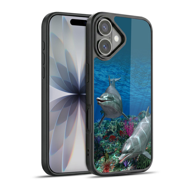 Simone Gatterwe Dolphins Twins Gel Armour Case For Apple iPhone 17