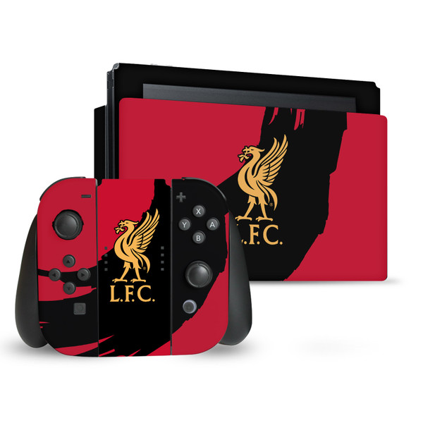 Liverpool Football Club Art Sweep Stroke Vinyl Sticker Skin Decal Cover for Nintendo Switch Bundle