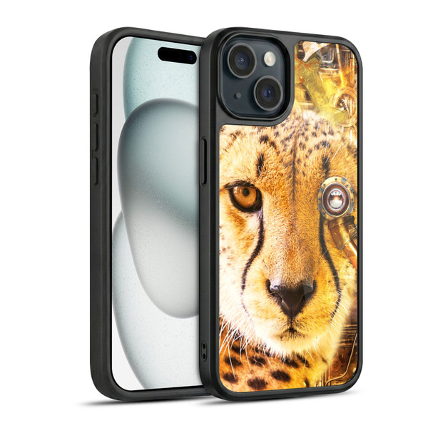 Simone Gatterwe Steampunk Cheetah Gel Armour Case For Apple iPhone 15