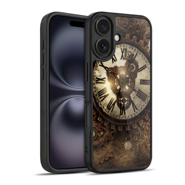 Simone Gatterwe Steampunk Vintage Clock Gel Armour Case For Apple iPhone 16
