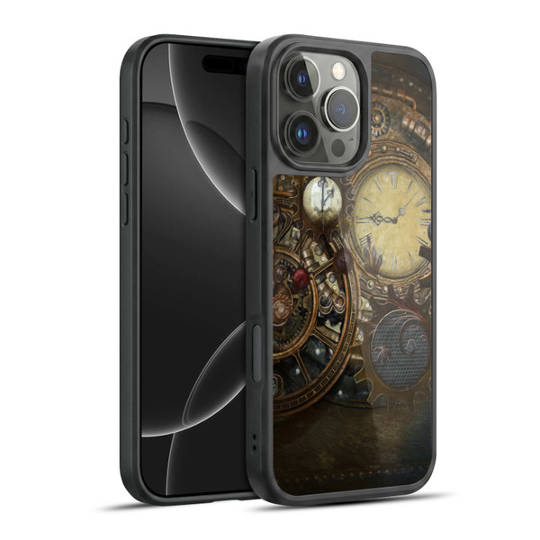 Simone Gatterwe Steampunk Clocks Gel Armour Case For Apple iPhone 16 Pro Max
