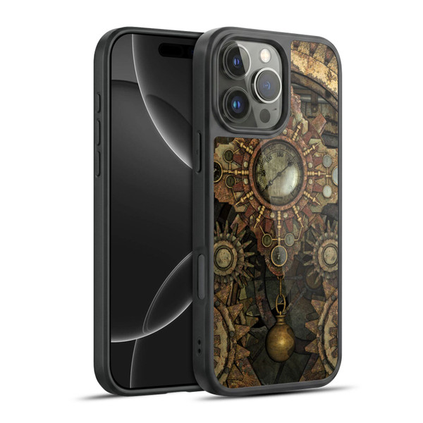 Simone Gatterwe Steampunk Rusty Vintage Gears Gel Armour Case For Apple iPhone 16 Pro Max