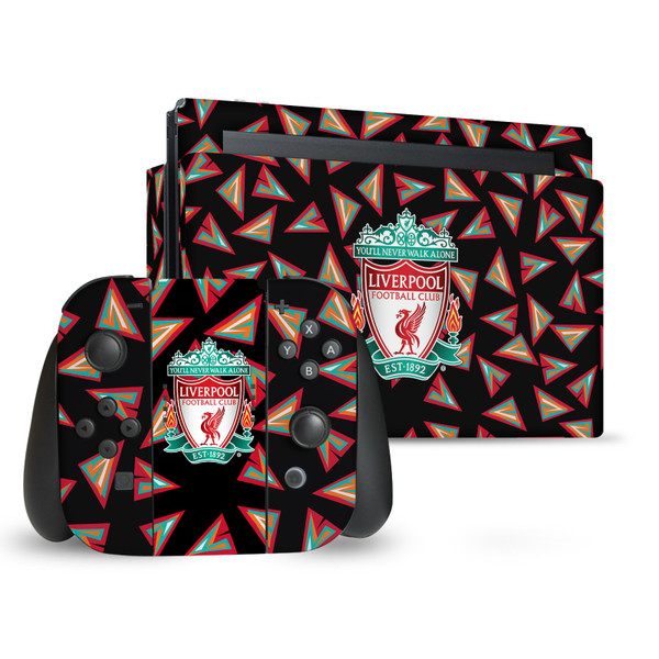 Liverpool Football Club Art Geometric Pattern Vinyl Sticker Skin Decal Cover for Nintendo Switch Bundle