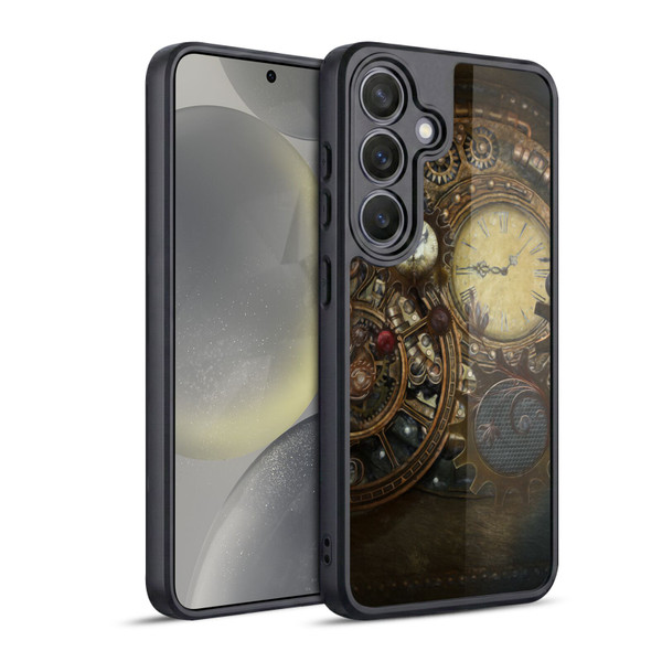 Simone Gatterwe Steampunk Clocks Gel Armour Case For Samsung Galaxy S24 5G