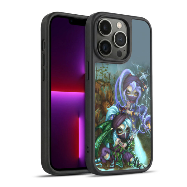 Strangeling Dragon Lightning Ninja Fairies Gel Armour Case For Apple iPhone 13 Pro
