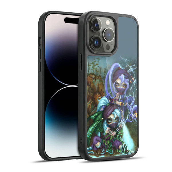 Strangeling Dragon Lightning Ninja Fairies Gel Armour Case For Apple iPhone 14 Pro Max