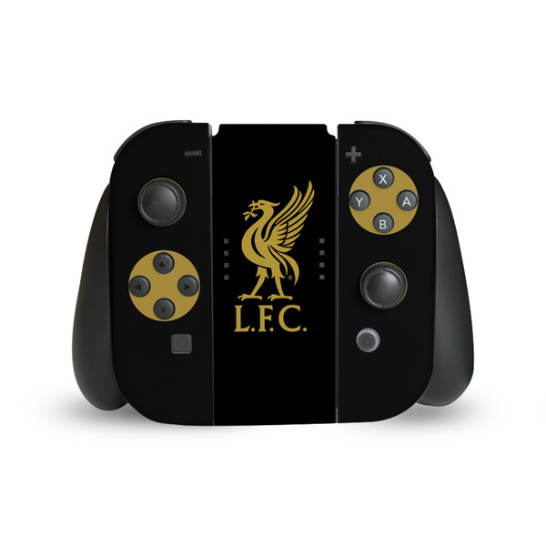 Liverpool Football Club Art Liver Bird Gold On Black Vinyl Sticker Skin Decal Cover for Nintendo Switch Joy Controller