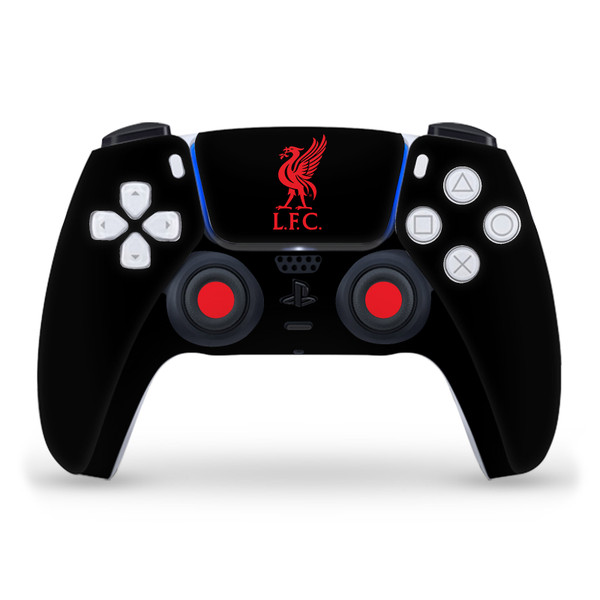 Liverpool Football Club Art Liver Bird Red On Black Vinyl Sticker Skin Decal Cover for Sony PS5 Sony DualSense Controller