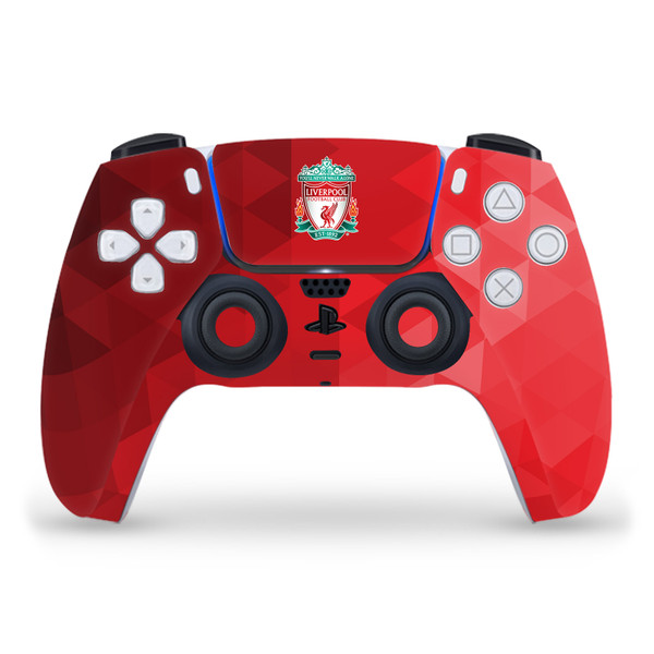 Liverpool Football Club Art Crest Red Geometric Vinyl Sticker Skin Decal Cover for Sony PS5 Sony DualSense Controller