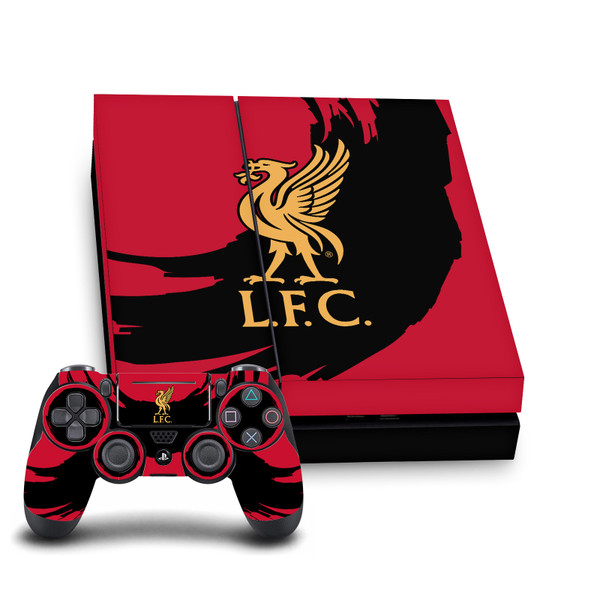 Liverpool Football Club Art Sweep Stroke Vinyl Sticker Skin Decal Cover for Sony PS4 Console & Controller
