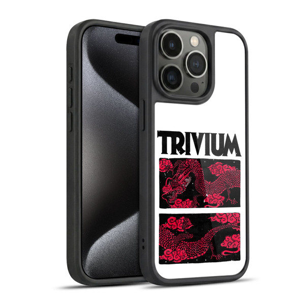 Trivium Graphics Double Dragons Gel Armour Case For Apple iPhone 15 Pro