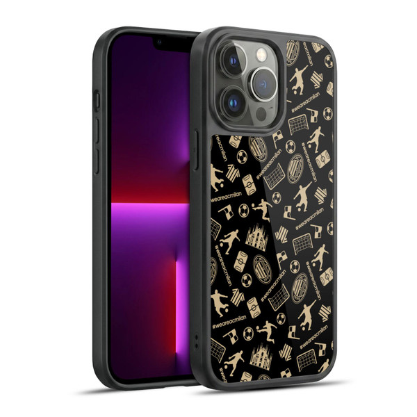AC Milan Children Pattern Gel Armour Case For Apple iPhone 13 Pro Max