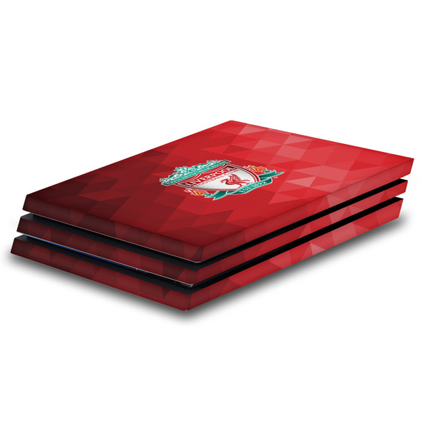 Liverpool Football Club Art Crest Red Geometric Vinyl Sticker Skin Decal Cover for Sony PS4 Pro Console