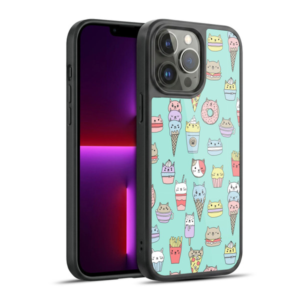 Andrea Lauren Design Food Pattern Catfood Gel Armour Case For Apple iPhone 13 Pro Max