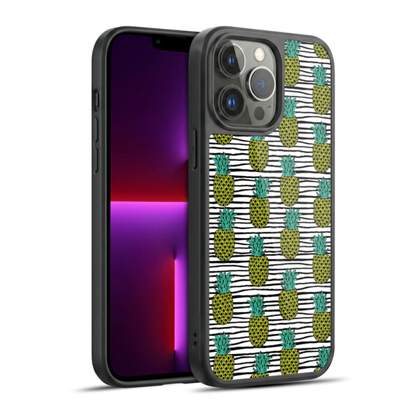 Andrea Lauren Design Food Pattern Pineapples Gel Armour Case For Apple iPhone 13 Pro Max