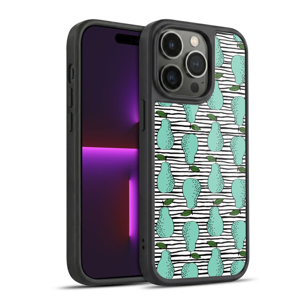 Andrea Lauren Design Food Pattern Pear Gel Armour Case For Apple iPhone 14 Pro