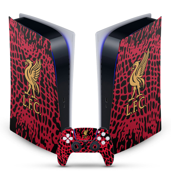 Liverpool Football Club Art Animal Print Vinyl Sticker Skin Decal Cover for Sony PS5 Digital Edition Bundle