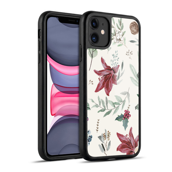 Anis Illustration Floral Pattern Christmas Eucalyptus Gel Armour Case For Apple iPhone 11