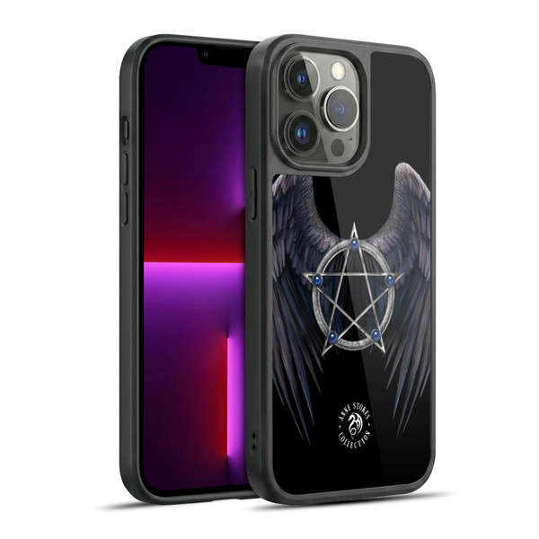 Anne Stokes Raven Winged Pentagram Gel Armour Case For Apple iPhone 13 Pro Max