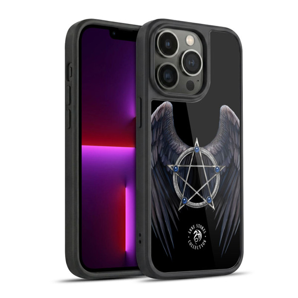 Anne Stokes Raven Winged Pentagram Gel Armour Case For Apple iPhone 13 Pro