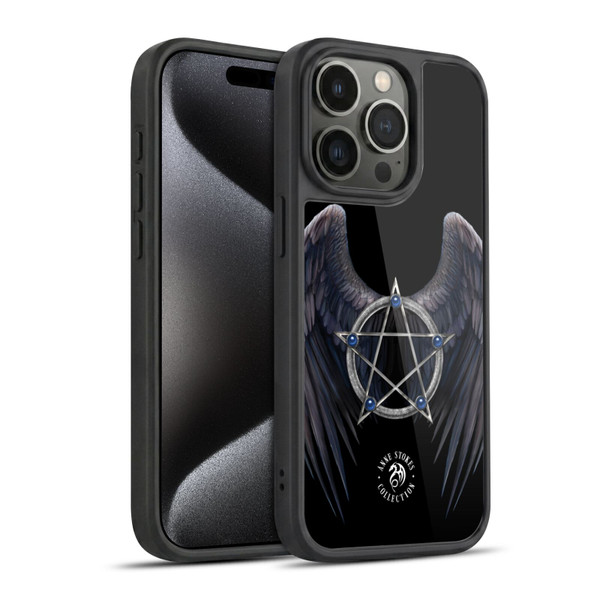 Anne Stokes Raven Winged Pentagram Gel Armour Case For Apple iPhone 15 Pro
