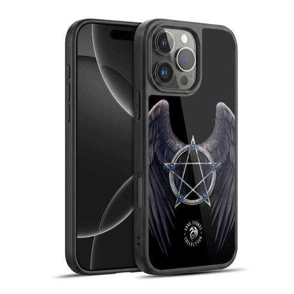 Anne Stokes Raven Winged Pentagram Gel Armour Case For Apple iPhone 16 Pro Max