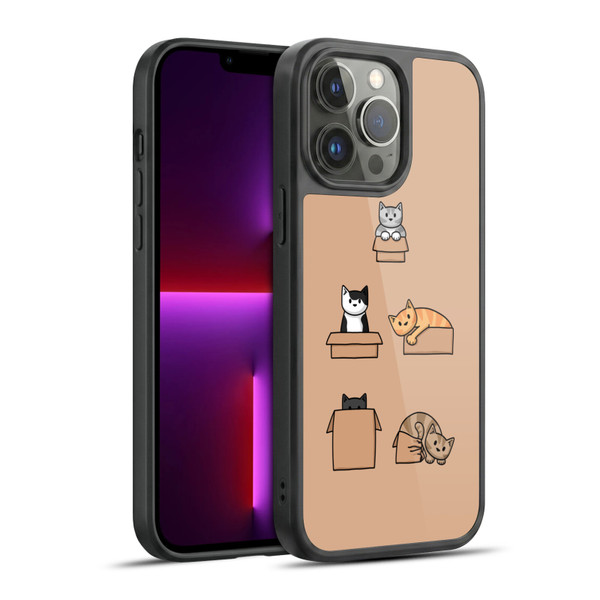 Beth Wilson Doodle Cats 2 Boxes Gel Armour Case For Apple iPhone 13 Pro Max